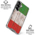 Italian Flag Dark Wood Galaxy S26 Plus Clear Case