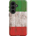 Italian Flag Dark Wood Galaxy S26 Plus Impact Case