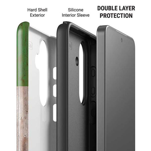 Italian Flag Dark Wood Galaxy S26 Plus Impact Case