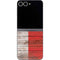 Italian Flag Dark Wood Galaxy Z Flip6 Skin