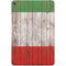 Italian Flag Dark Wood iPad Skins