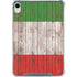 Italian Flag Dark Wood iPad 11th Gen (2025) Clear Case