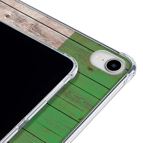 Italian Flag Dark Wood iPad 11th Gen (2025) Clear Case