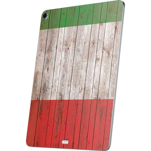 Italian Flag Dark Wood Apple iPad Air Skin