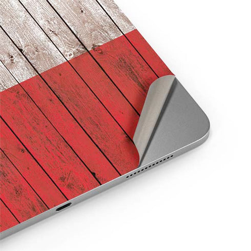Italian Flag Dark Wood Apple iPad Air Skin