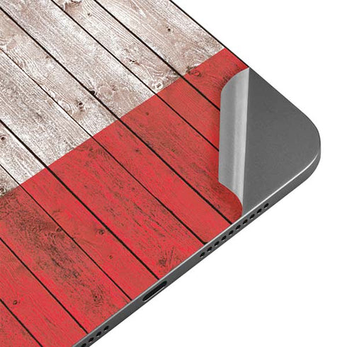 Italian Flag Dark Wood Apple iPad Mini Skin