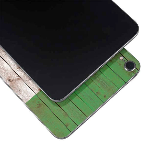 Italian Flag Dark Wood Apple iPad Mini Skin