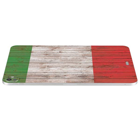 Italian Flag Dark Wood iPad Pro 13in M4 (2024) Skin