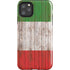 Italian Flag Dark Wood iPhone Cases