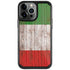 Italian Flag Dark Wood iPhone Cases
