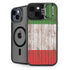 Italian Flag Dark Wood iPhone 15 Kickstand Case