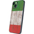 Italian Flag Dark Wood iPhone 15 Skin