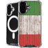 Italian Flag Dark Wood iPhone 16 MagSafe Case