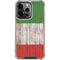 Italian Flag Dark Wood iPhone 16 Pro Clear Case