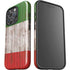 Italian Flag Dark Wood iPhone 16 Pro Impact Case