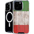 Italian Flag Dark Wood iPhone 16 Pro MagSafe Case