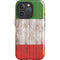 Italian Flag Dark Wood iPhone 16 Pro Magsafe Impact Case