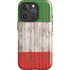 Italian Flag Dark Wood iPhone 16 Pro Magsafe Impact Case