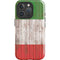 Italian Flag Dark Wood iPhone 16 Pro Max Impact Case