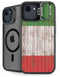 Italian Flag Dark Wood iPhone 16e Kickstand Case