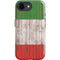 Italian Flag Dark Wood iPhone 16e Impact Case