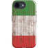 Italian Flag Dark Wood iPhone 16e Impact Case