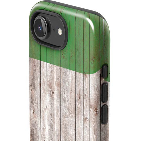 Italian Flag Dark Wood iPhone 16e Impact Case
