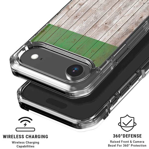 Italian Flag Dark Wood iPhone 17 Air Clear Case