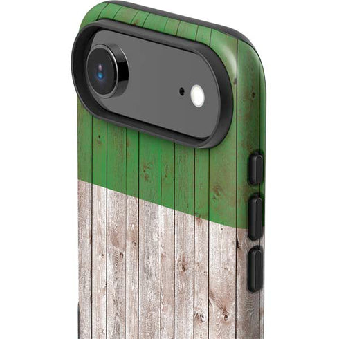 Italian Flag Dark Wood iPhone 17 Air Impact Case