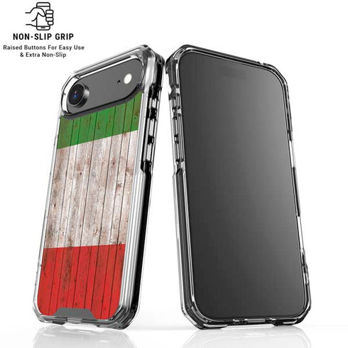 Italian Flag Dark Wood iPhone 17 Air MagSafe Case