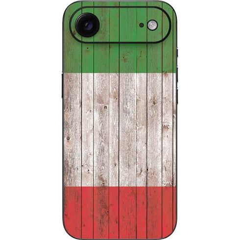 Italian Flag Dark Wood iPhone 17 Air Skin