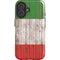Italian Flag Dark Wood iPhone 17 Magsafe Impact Case