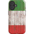 Italian Flag Dark Wood iPhone 17 Magsafe Impact Case