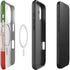 Italian Flag Dark Wood iPhone 17 Magsafe Impact Case