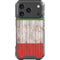 Italian Flag Dark Wood iPhone 17 Pro Clear Case