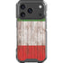 Italian Flag Dark Wood iPhone 17 Pro Clear Case