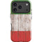 Italian Flag Dark Wood iPhone 17 Pro Impact Case