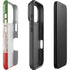 Italian Flag Dark Wood iPhone 17 Pro Impact Case