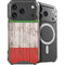 Italian Flag Dark Wood iPhone 17 Pro MagSafe Case