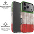 Italian Flag Dark Wood iPhone 17 Pro Magsafe Impact Case