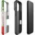 Italian Flag Dark Wood iPhone 17 Pro Max Impact Case