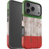 Italian Flag Dark Wood iPhone 17 Pro Max Impact Case