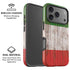 Italian Flag Dark Wood iPhone 17 Pro Max Magsafe Impact Case