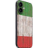Italian Flag Dark Wood iPhone 17 Skin