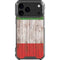 Italian Flag Dark Wood iPhone 18 Pro Max Clear Case