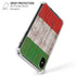 Italian Flag Dark Wood iPhone X/XS Clear Case