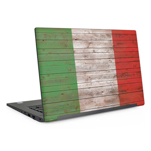 Italian Flag Dark Wood Dell Latitude Skin