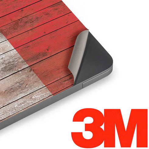 Italian Flag Dark Wood Apple MacBook Air Skin