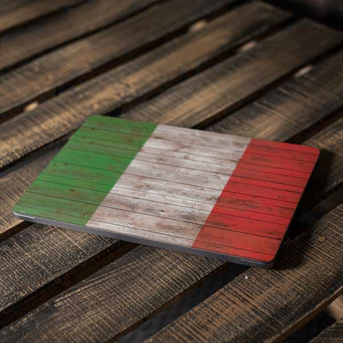 Italian Flag Dark Wood Apple MacBook Air Skin