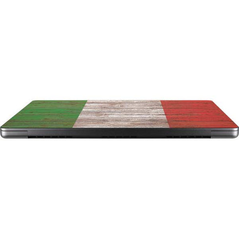 Italian Flag Dark Wood Apple MacBook Pro 14-inch Skin